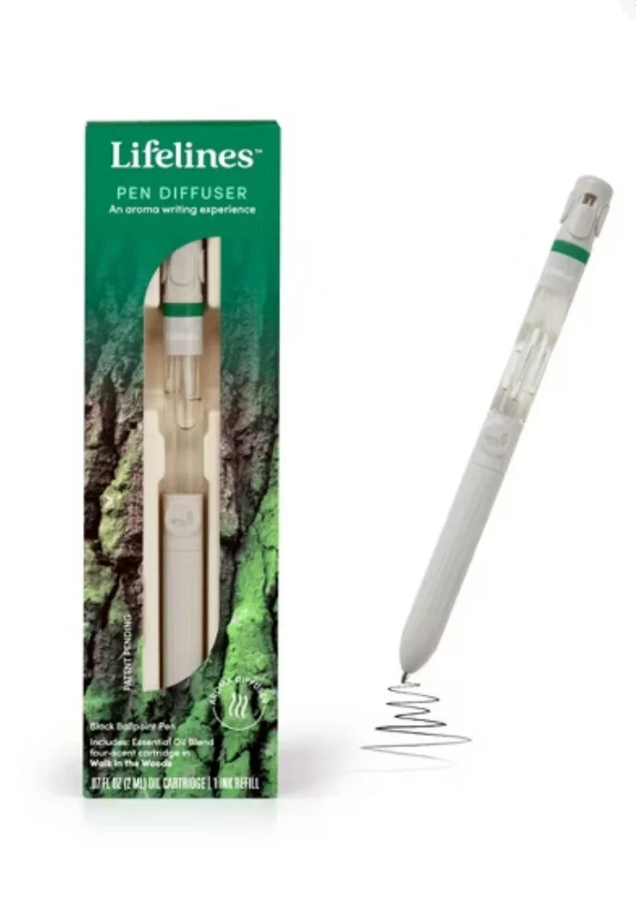 Lifelines Pen Diffuser , Walk in The Woods- 1mm Black Ballpoint P...